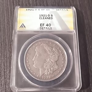 1921  D Morgan silver dollar